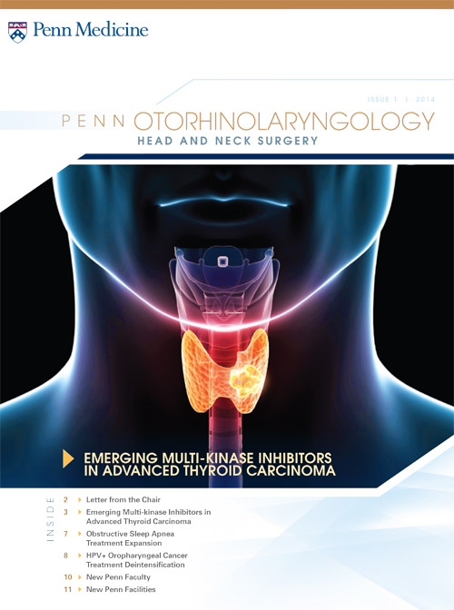 Cover of the 2014 Otorhinolaryngology Physician Newsletter